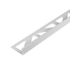 Profilé angulaire DURAL DUROSOL PVC gris argenté brillant 6mm 250cm