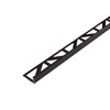 DURAL angle profile DUROSOL aluminium powder-coated Salt'n'pepper black-brown 12.5mm 250cm