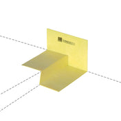 Coin 3D DURAL gauche DURABASE ET-S jaune 100x120x28mm