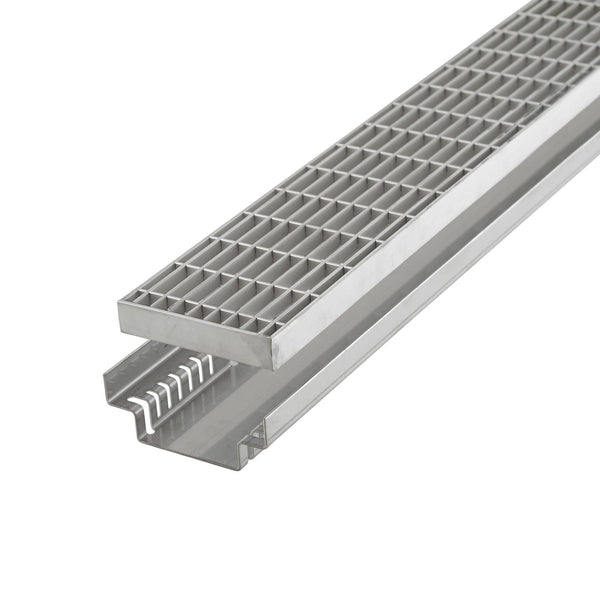 Drainagerinne DW-DRAIN 140 Edelstahl (V2A/304) natur 40mm 100cm