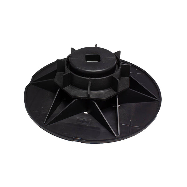 Stelzlagersockel FLEXIBAL BA Aluminium schwarz-blau 77mm