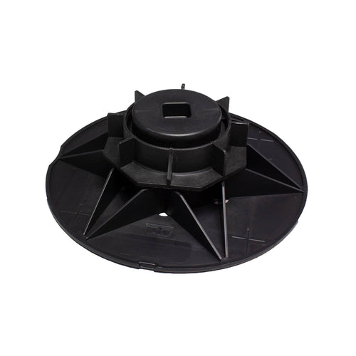 Stelzlagersockel FLEXIBAL BA Aluminium schwarz-blau 77mm