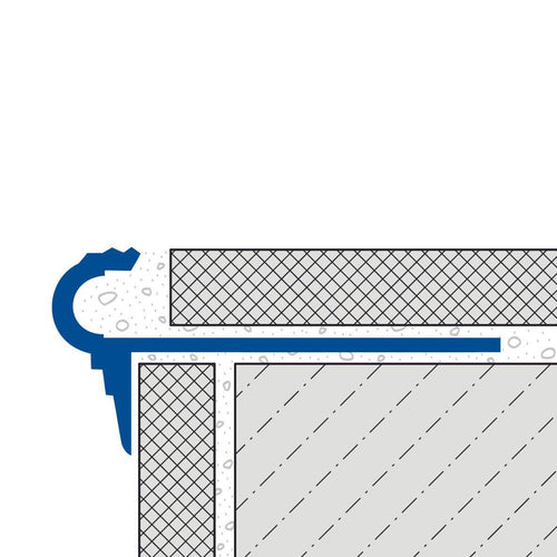 DURAL Profilé pour marches d'escalier FLORENTOSTEP Aluminium anodisé argent 9mm 250cm