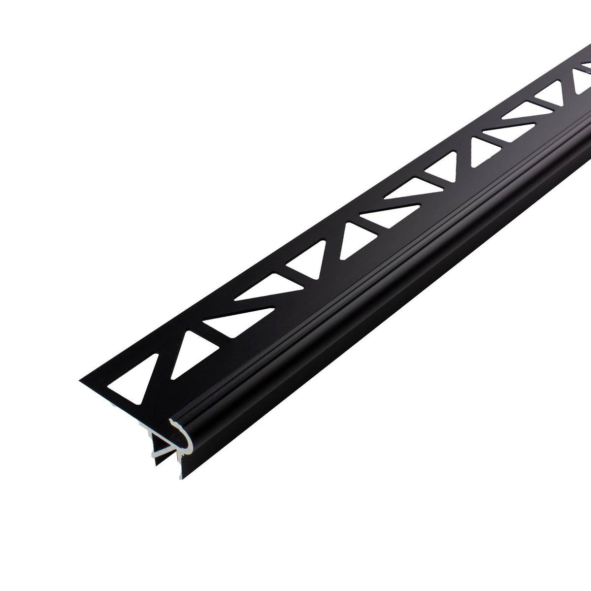 Basisprofil FLORENTOSTEP LED Aluminium pulverbeschichtet schwarz matt RAL 9011 9mm 250cm