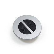 LED Einbau-Schalter Emotion Steckdoseneinsatz, zum Einbau, Handfernbedienung LED EMOTION Kunststoff silber/schwarz 13,1mm