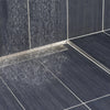 Wandanschluss Gefällekeil rechts (in Blickrichtung zur Rinne) SHOWER-GK TILE Edelstahl (V2A/304) gebürstet 12,5mm 120cm