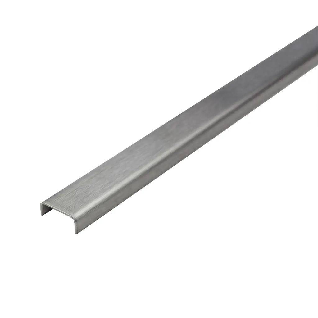 Wandanschlussprofil SHOWER-GK CONNECT Edelstahl (V2A/304) gebürstet 8mm 100cm