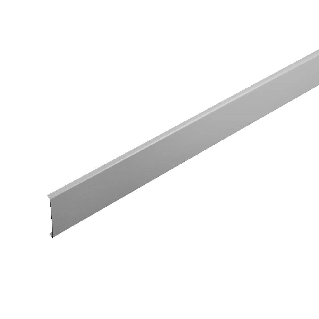 Wandanschlussprofil SHOWER-GK CONNECT Edelstahl (V2A/304) strukturbeschichtet betongrau RAL 0006500 8mm 150cm