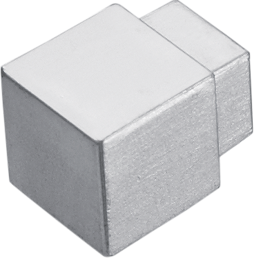 FLIESENEXPERT 24 Angle intérieur et extérieur LARGO CANTO Métal coulé sous pression argent 9mm