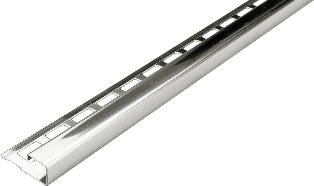 Quadratprofil LARGO CANTO Edelstahl (V2A/304) gebürstet 12,5mm 300cm