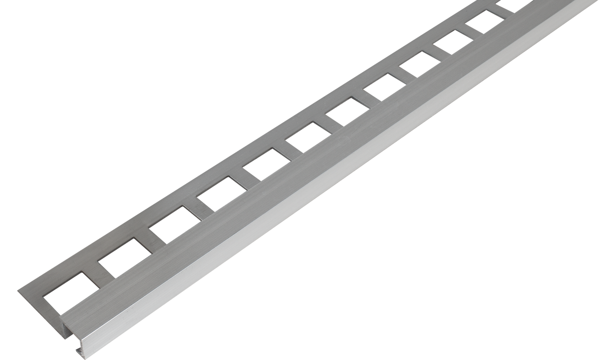 Quadratprofil LARGO CANTO Aluminium natur 11mm 250cm