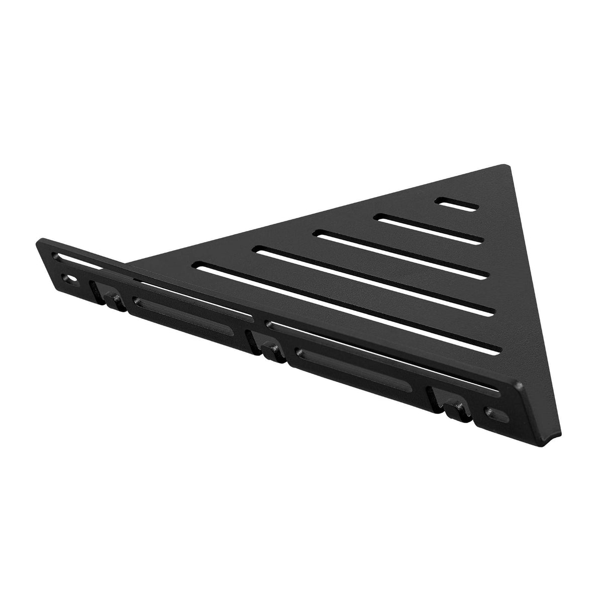 Eckablage mit Reling TI-SHELF LINE Aluminium strukturbeschichtet schwarz 32mm