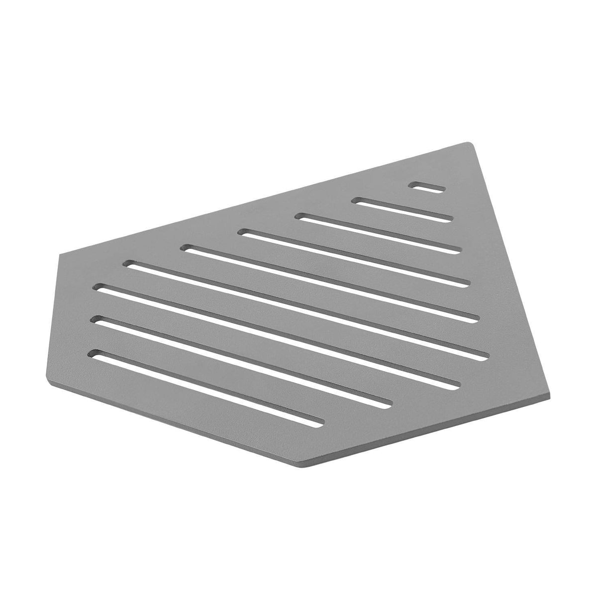 Eckablage TI-SHELF LINE Aluminium strukturbeschichtet betongrau RAL 0006500