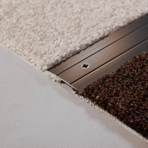Übergangsprofil gebohrt MAXIFLOOR Aluminium eloxiert titan 100cm