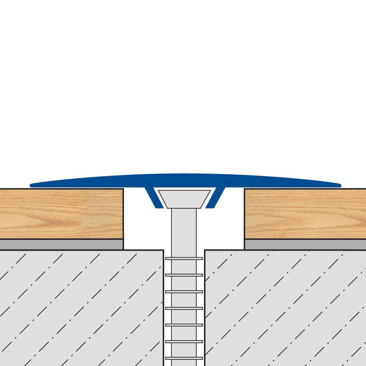 Übergangsprofil MULTIFLOOR EXPANSION Aluminium eloxiert titan 100cm
