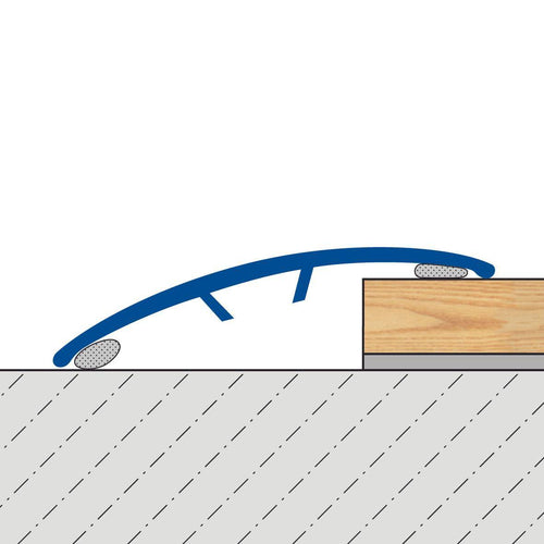 Profilé de transition DURAL MULTIFLOOR TRANS. PVC argenté anodisé 100cm