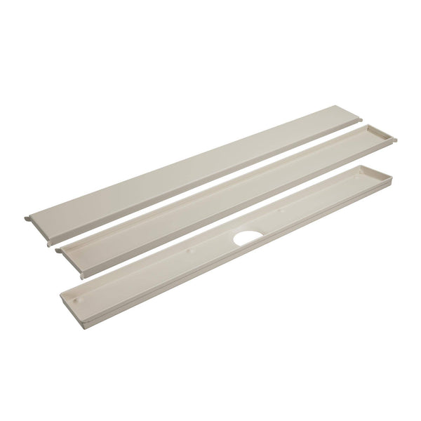 Ablaufrinne Doubleface MYVARIO-LINE Edelstahl (V2A/304) sand RAL 0808005 strukturbeschichtet 70cm