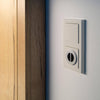 LED Einbau-Schalter Emotion Steckdoseneinsatz, zum Einbau, Handfernbedienung LED EMOTION Kunststoff silber/schwarz 13,1mm
