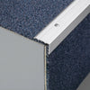 DURAL Profilé pour marches d'escalier percé PROTECT Aluminium anodisé argent 10mm 270cm