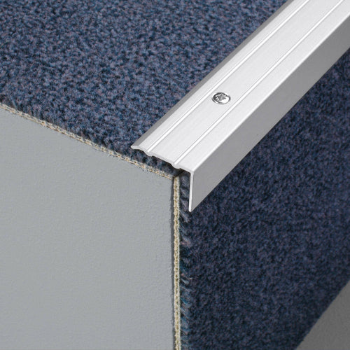 DURAL Profilé pour marches d'escalier percé PROTECT Aluminium anodisé argent 10mm 270cm
