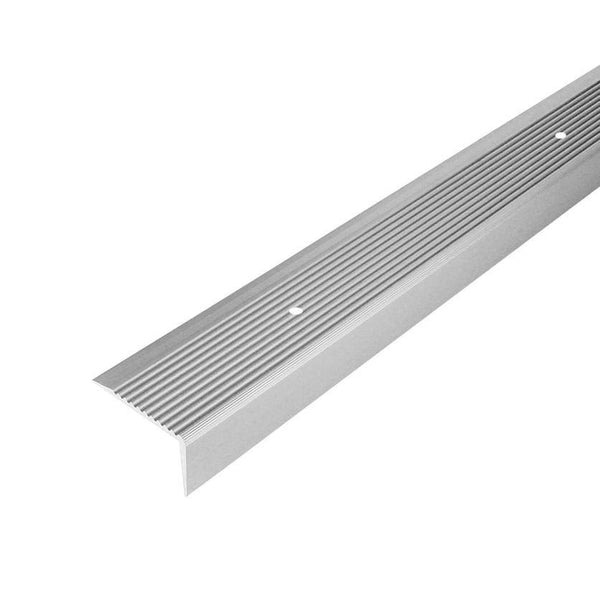 DURAL Profilé pour marches d'escalier percé PROTECT Aluminium anodisé argent 20mm 270cm