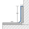 DURAL skirting board CONSTRUCT RENO aluminium anodised silver 80mm 250cm