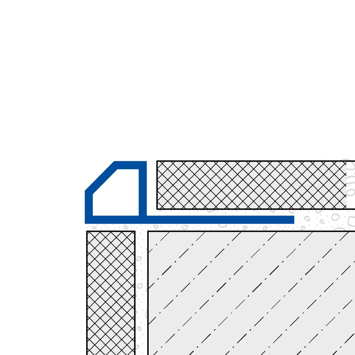 Abschlussprofil DURAPLUS DIAMOND Aluminium pulverbeschichtet schwarz matt 11mm 300cm