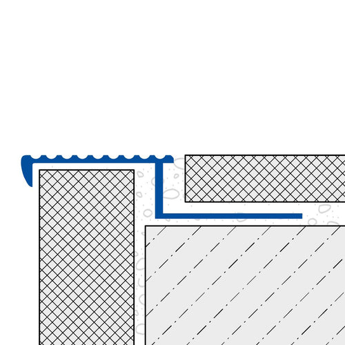 DURAL Profilé pour marches d'escalier DURASTEP SOLID-L Aluminium naturel 9mm 250cm
