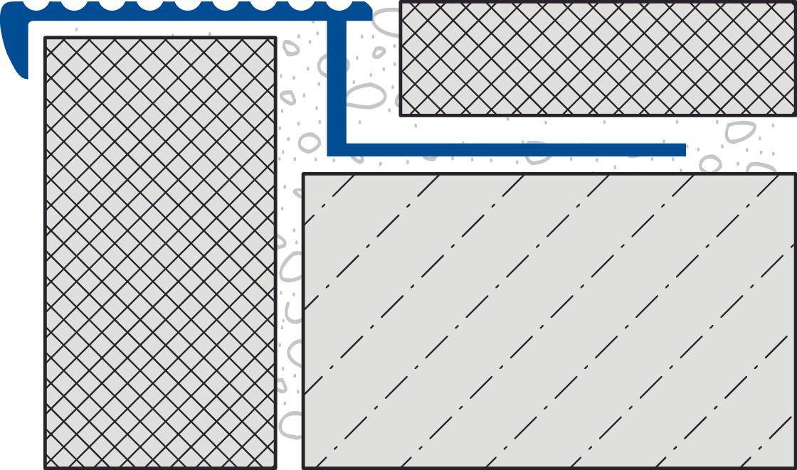 DURAL Profilé pour marches d'escalier DURASTEP SOLID-L Aluminium anodisé argent 11mm 250cm