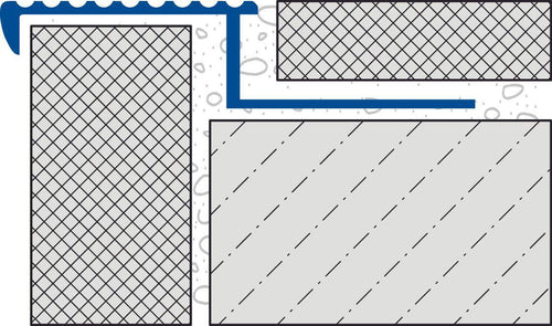 DURAL Profilé pour marches d'escalier DURASTEP SOLID-L Aluminium anodisé argent 11mm 250cm