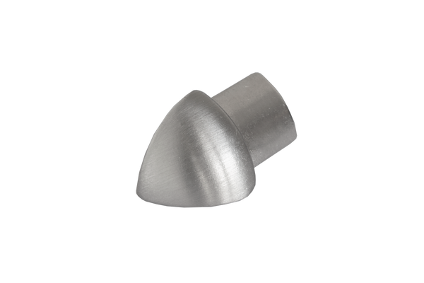 FLIESENEXPERT 24 outside corner RONDI RO metal die-cast brushed 6mm