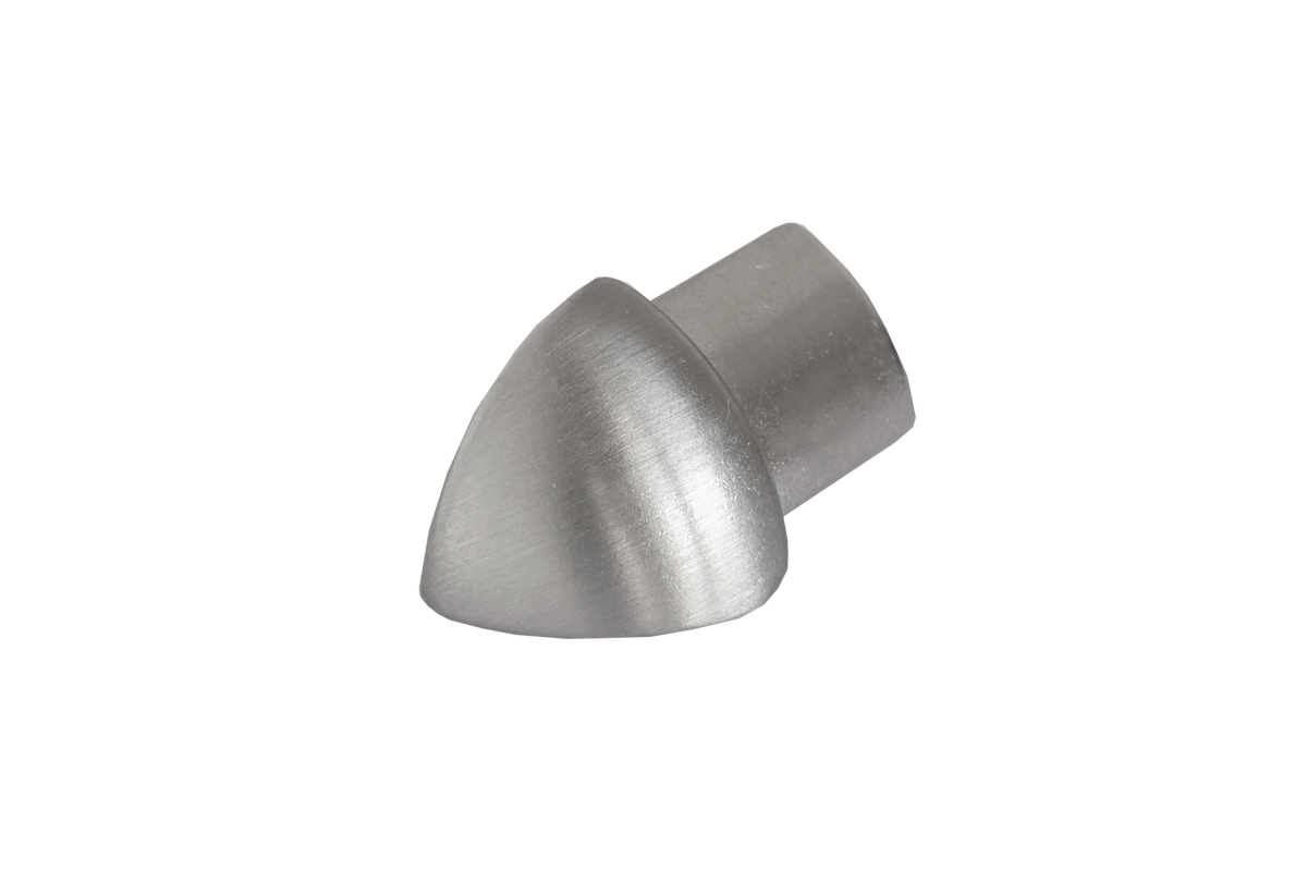 FLIESENEXPERT 24 outside corner RONDI RO metal die-cast brushed 11mm