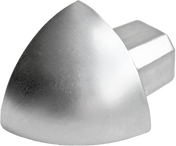 FLIESENEXPERT 24 Angle extérieur RONDI RO métal coulé sous pression argent 12,5mm