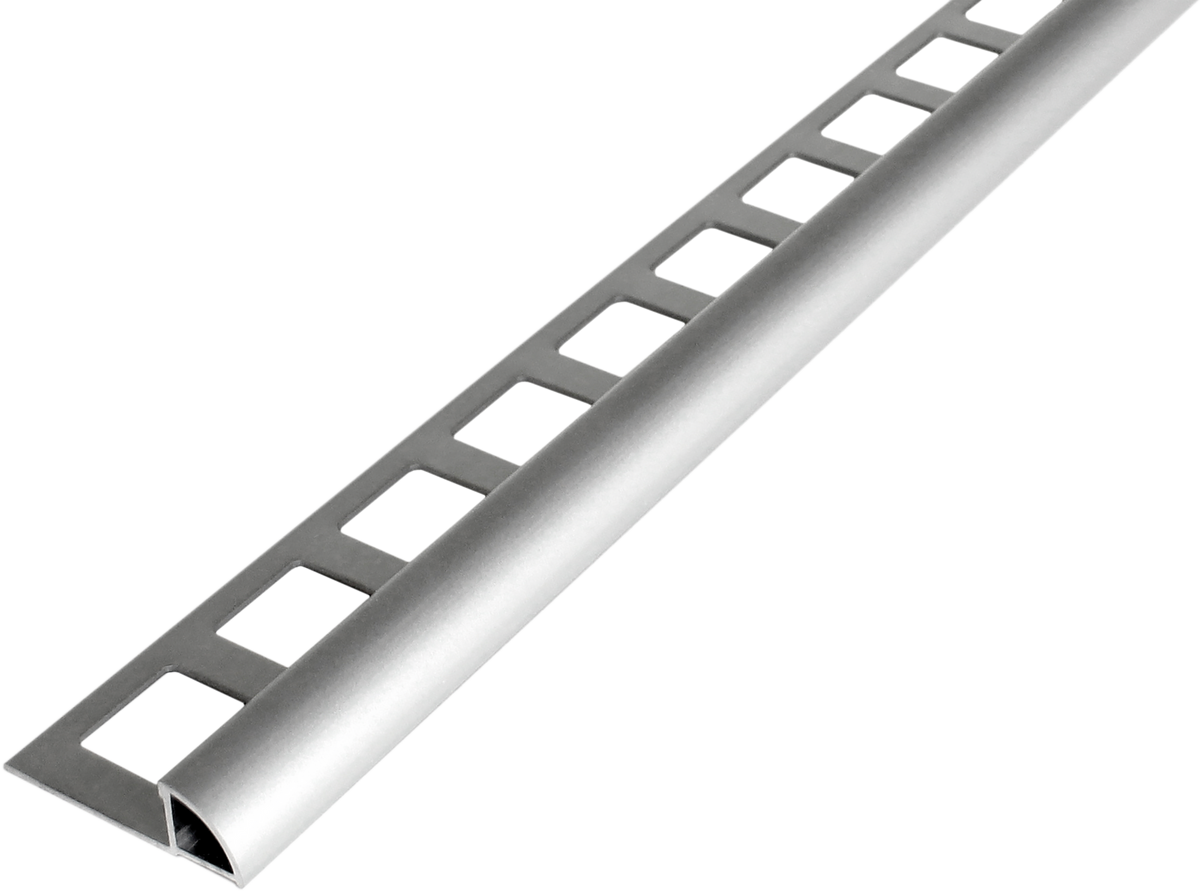Viertelkreisprofil RONDI RO Aluminium eloxiert silber 10mm 300cm