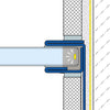 DURAL wall profile for glass holder SHOWER-GK GLAS WALL stainless steel (V2A/304) brushed 19mm 220cm
