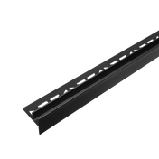 Gefällekeil zur Glasaufnahme links SHOWER-GK GLAS FLOOR Edelstahl (V2A/304) schwarz matt RAL 9011 strukturbeschichtet 19mm 148cm
