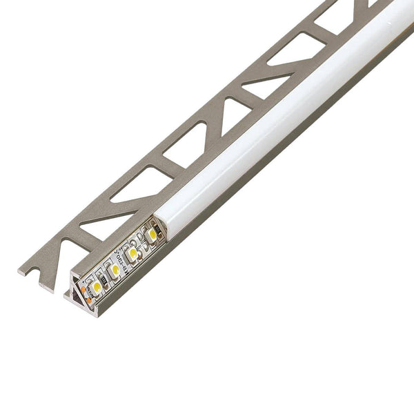 LED-Basisprofil SQUARELINE LED Aluminium titan eloxiert 11mm 250cm