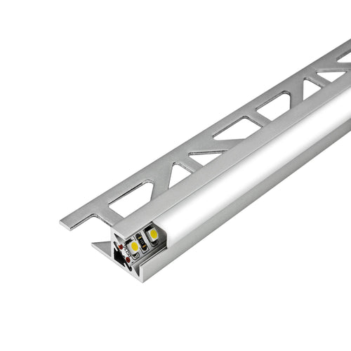 LED-Basisprofil SQUARELINE LED silber eloxiert 9mm 250cm