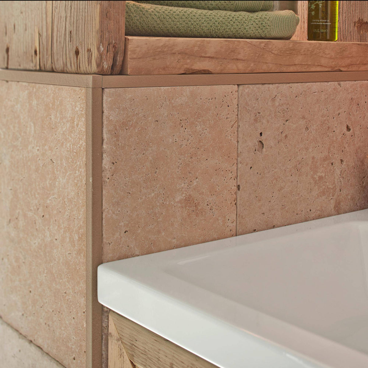 Innen- und Außenecke SQUARELINE Aluminium strukturbeschichtet beige 11mm