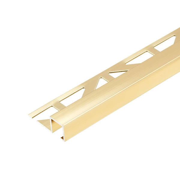 Abschlussprofil SQUARELINE Aluminium hochglanzeloxiert gold 7mm 250cm