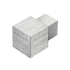 Innen- und Außenecke SQUARELINE Aluminium hochglanzeloxiert gebürstet silber 11mm