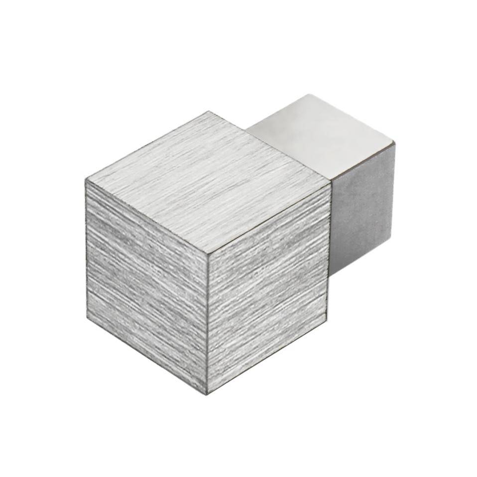 DURAL Angle intérieur et extérieur SQUARELINE aluminium anodisé brillant argent brossé 10mm