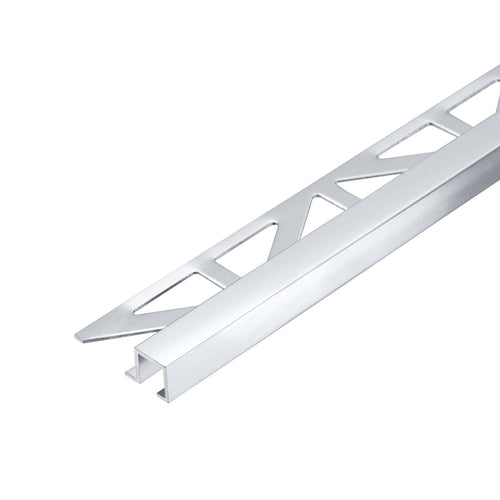 Profilé de finition DURAL SQUARELINE aluminium anodisé brillant argenté 7mm 250cm