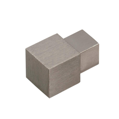 Innen- und Außenecke SQUARELINE Aluminium hochglanzeloxiert gebürstet titan 9mm