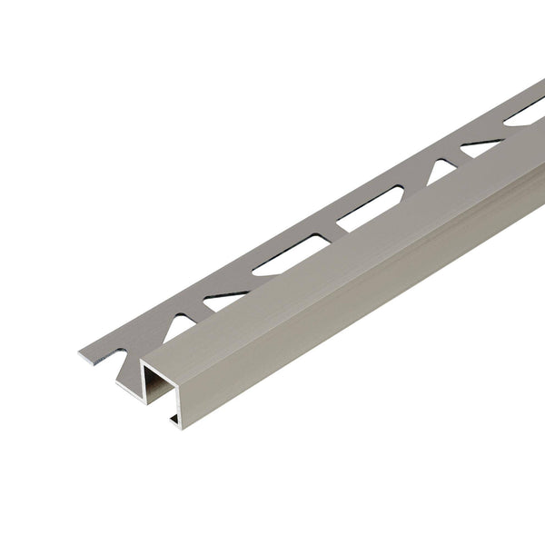 Abschlussprofil SQUARELINE Aluminium hochglanzeloxiert titan 9mm 250cm