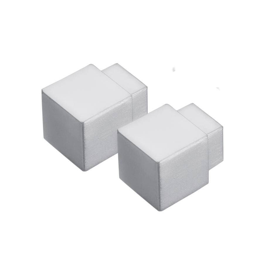 Angle intérieur et extérieur DURAL SQUARELINE métal coulé sous pression argent mat 12,5mm