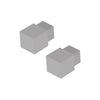 Angle intérieur et extérieur DURAL SQUARELINE Aluminium thermolaqué gris béton RAL 0006500 11mm