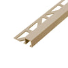 Abschlussprofil SQUARELINE Aluminium strukturbeschichtet beige 11mm 250cm