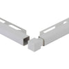 Angle intérieur et extérieur DURAL SQUARELINE PVC gris argenté 7mm
