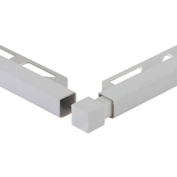 Angle intérieur et extérieur DURAL SQUARELINE PVC gris argenté 7mm